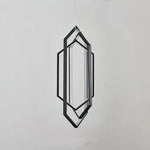 Modern Hexagonal LED Pendant Light for Dining Room, Black/Gold/White Finish