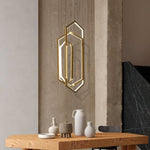 Modern Hexagonal LED Pendant Light for Dining Room, Black/Gold/White Finish