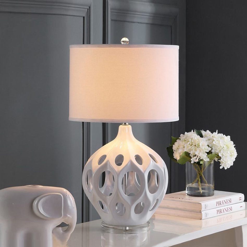 Modern Ceramic Table Lamp for Bedroom & Living Room | Luxury Handcrafted Lighting