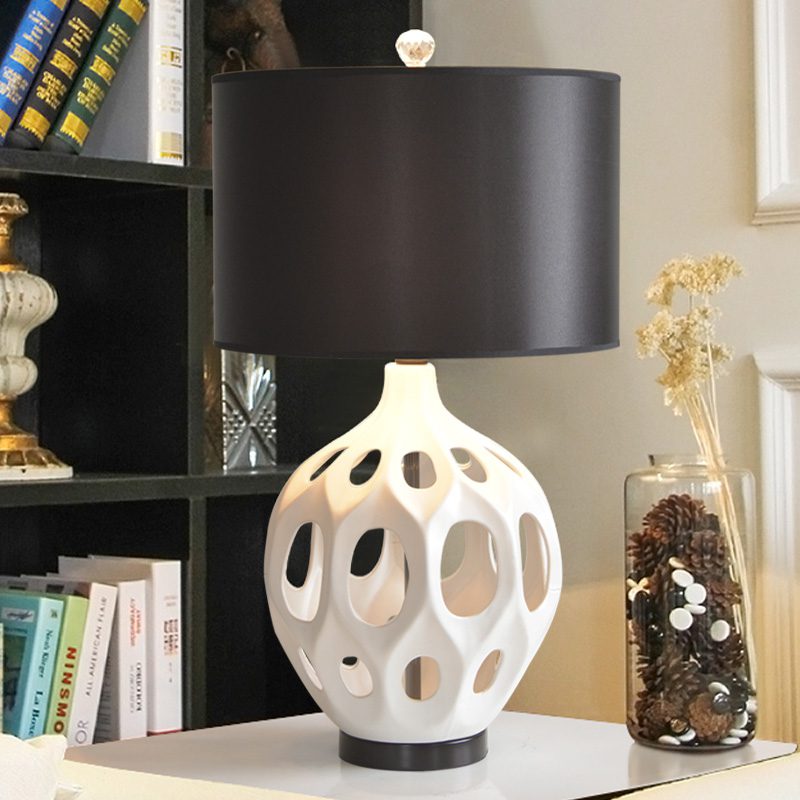 Modern Ceramic Table Lamp for Bedroom & Living Room | Luxury Handcrafted Lighting
