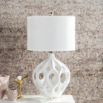 Modern Ceramic Table Lamp for Bedroom & Living Room | Luxury Handcrafted Lighting