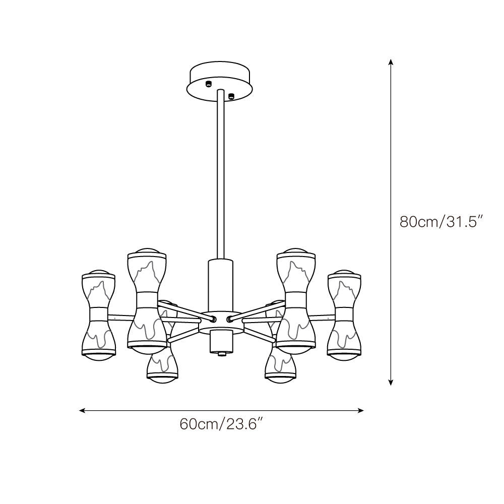 honeycomb-led-chandelier