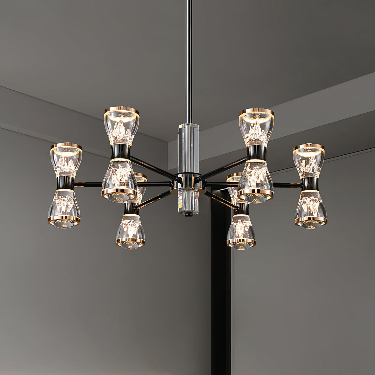 honeycomb-led-chandelier