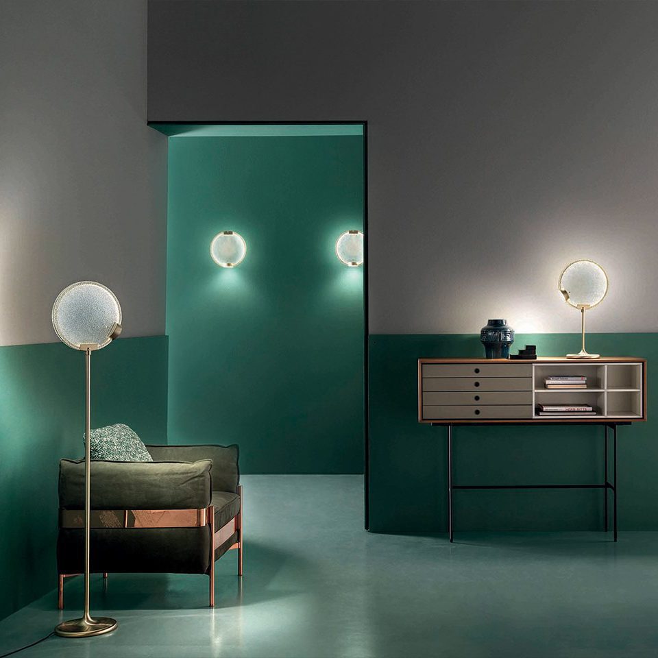Horo Pendant Lamp Modern Brass Glass LED Ceiling Light for Dining Room