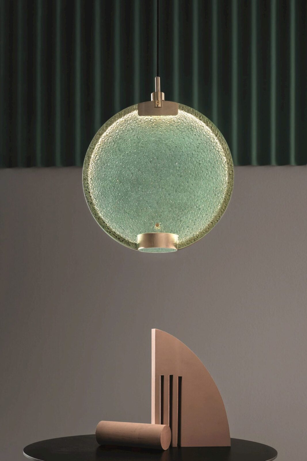 Horo Pendant Lamp Modern Brass Glass LED Ceiling Light for Dining Room