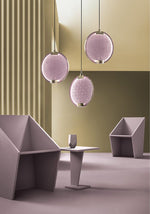 Horo Pendant Lamp Modern Brass Glass LED Ceiling Light for Dining Room