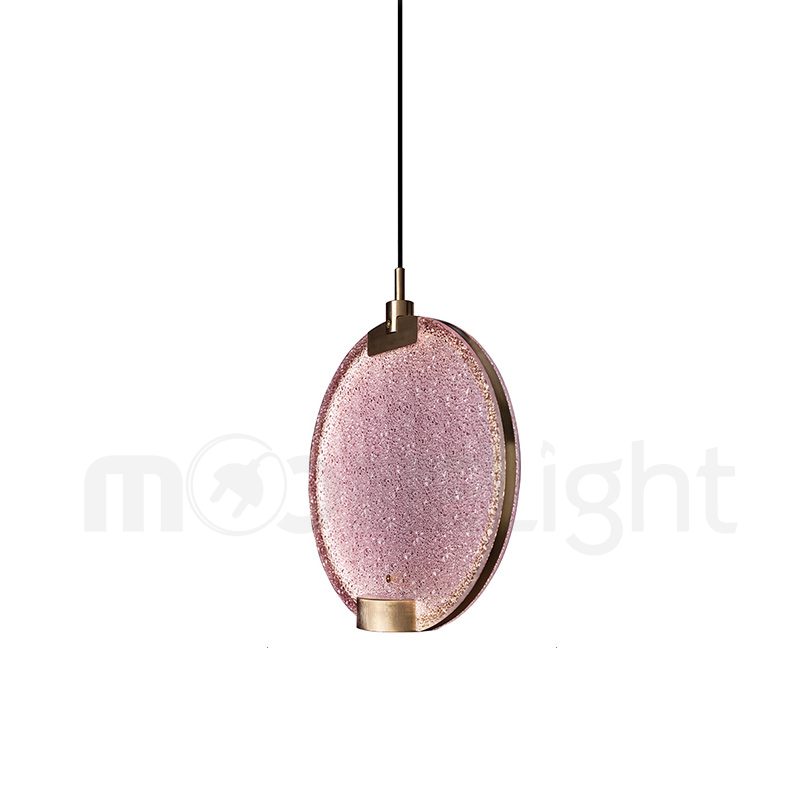 Horo Pendant Lamp Modern Brass Glass LED Ceiling Light for Dining Room