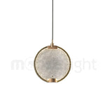 Horo Pendant Lamp Modern Brass Glass LED Ceiling Light for Dining Room