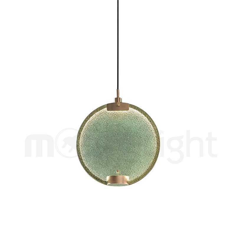 Horo Pendant Lamp Modern Brass Glass LED Ceiling Light for Dining Room