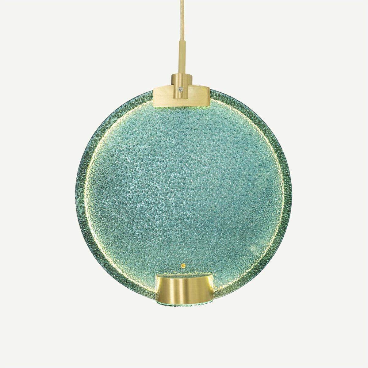 Horo Pendant Lamp Modern Brass Glass LED Ceiling Light for Dining Room