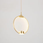 Horo Pendant Lamp Modern Brass Glass LED Ceiling Light for Dining Room