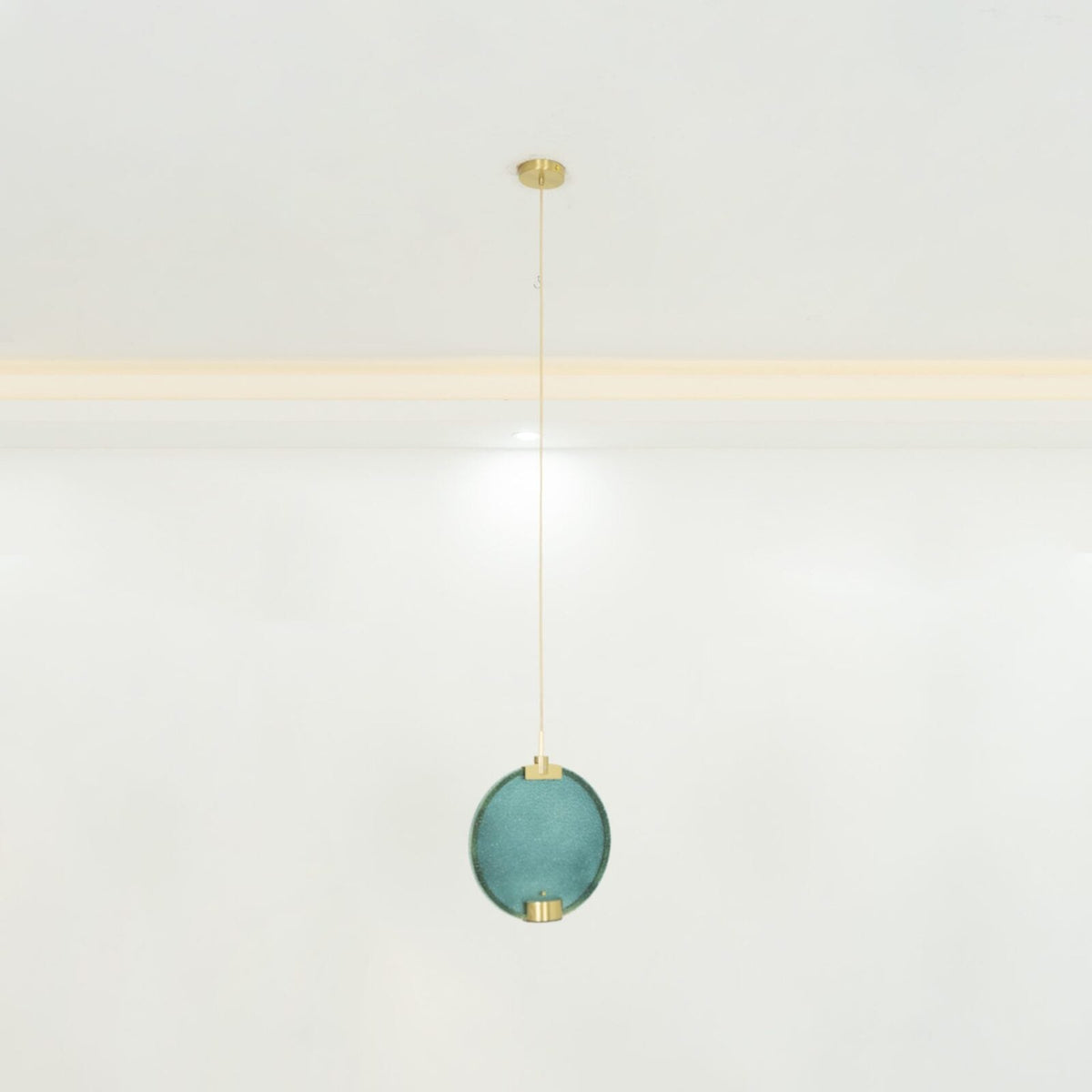 Horo Pendant Lamp Modern Brass Glass LED Ceiling Light for Dining Room