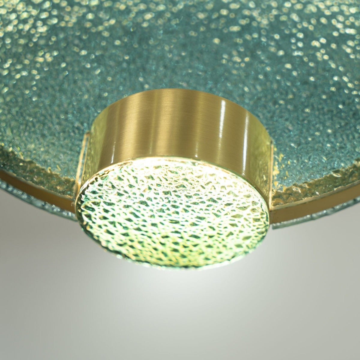 Horo Pendant Lamp Modern Brass Glass LED Ceiling Light for Dining Room