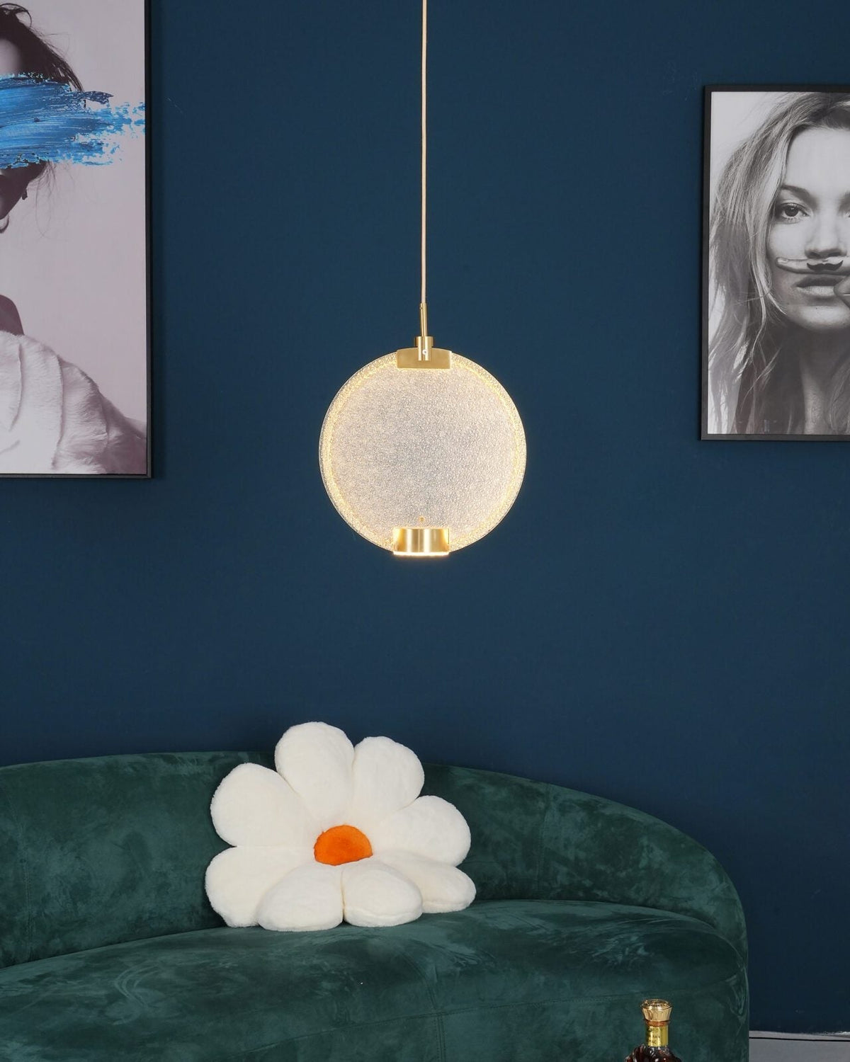Horo Pendant Lamp Modern Brass Glass LED Ceiling Light for Dining Room
