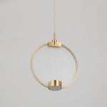 Horo Pendant Lamp Modern Brass Glass LED Ceiling Light for Dining Room