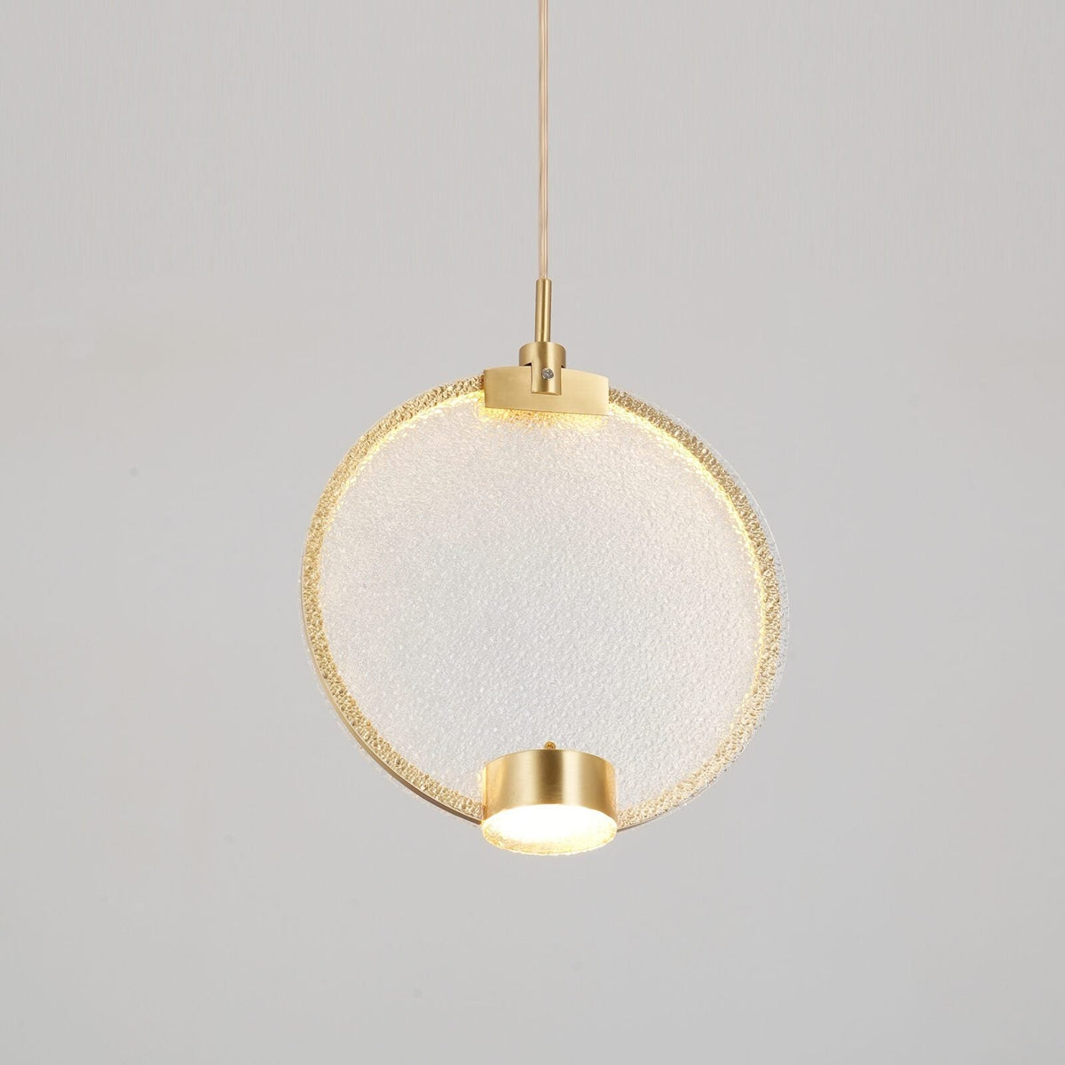 Horo Pendant Lamp Modern Brass Glass LED Ceiling Light for Dining Room