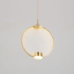 Horo Pendant Lamp Modern Brass Glass LED Ceiling Light for Dining Room