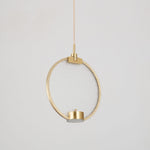 Horo Pendant Lamp Modern Brass Glass LED Ceiling Light for Dining Room