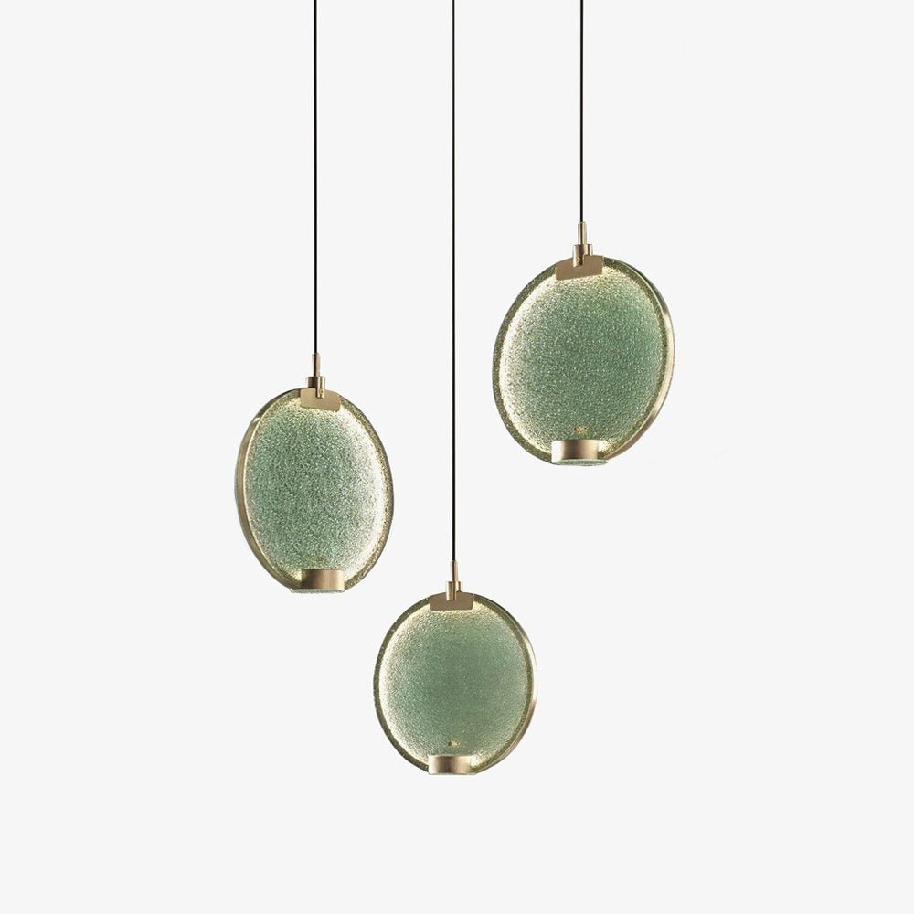 Horo Pendant Lamp Modern Brass Glass LED Ceiling Light for Dining Room