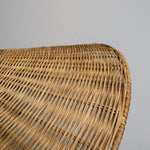 Handwoven Rattan Pendant Light – Natural Wood & Wicker Hanging Lamp for Dining Room, Living Room, Bedroom