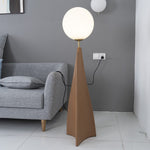 Luxury Modern Floor Lamp for Living Room | James Blown Glass & Resin Design