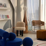Luxury Modern Floor Lamp for Living Room | James Blown Glass & Resin Design