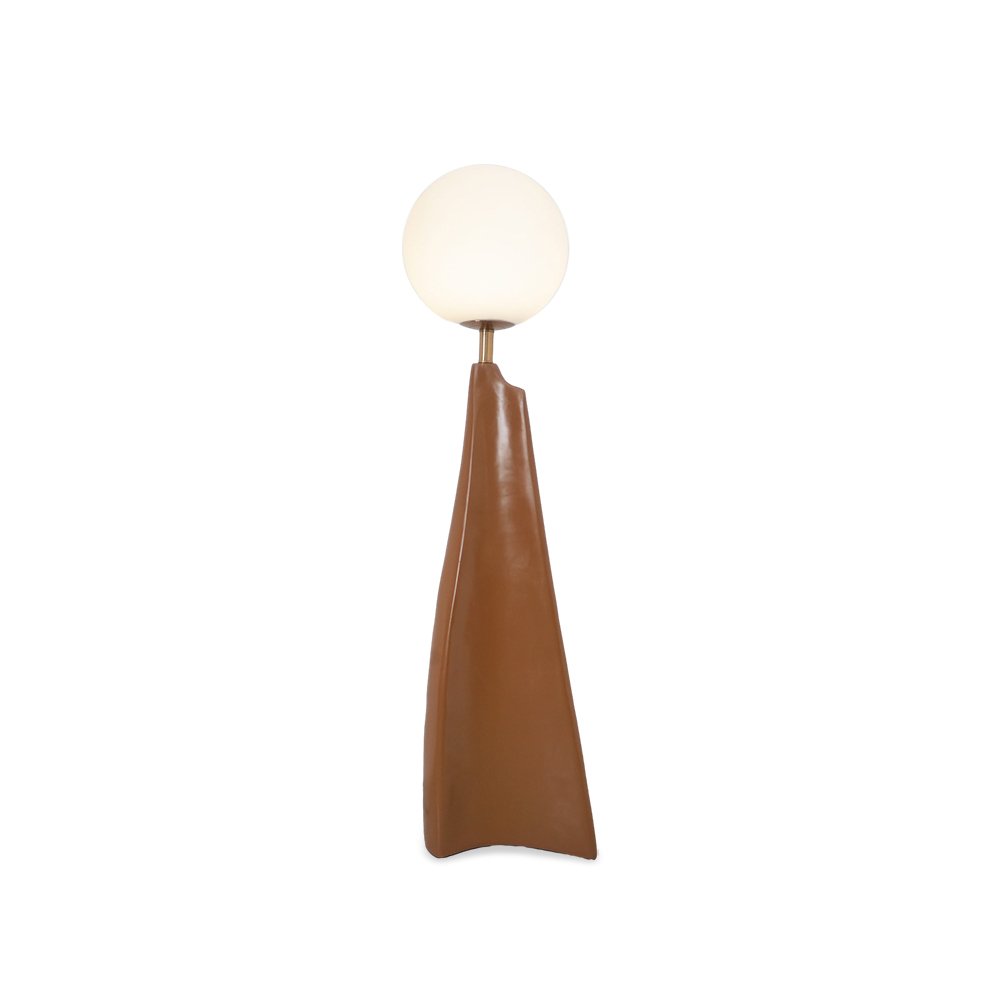 Luxury Modern Floor Lamp for Living Room | James Blown Glass & Resin Design
