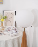 Luxury Modern Floor Lamp for Living Room | James Blown Glass & Resin Design