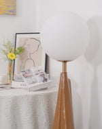 Luxury Modern Floor Lamp for Living Room | James Blown Glass & Resin Design