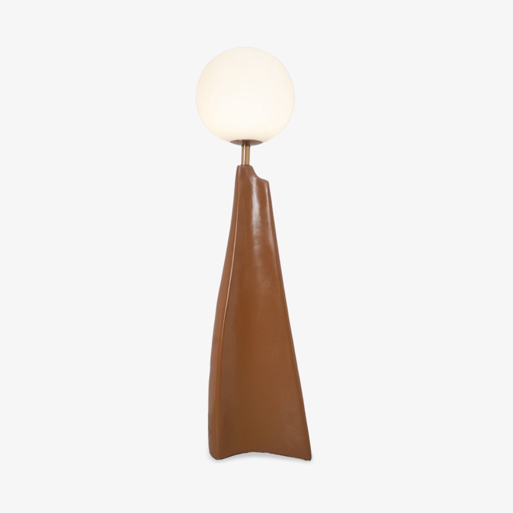 Luxury Modern Floor Lamp for Living Room | James Blown Glass & Resin Design
