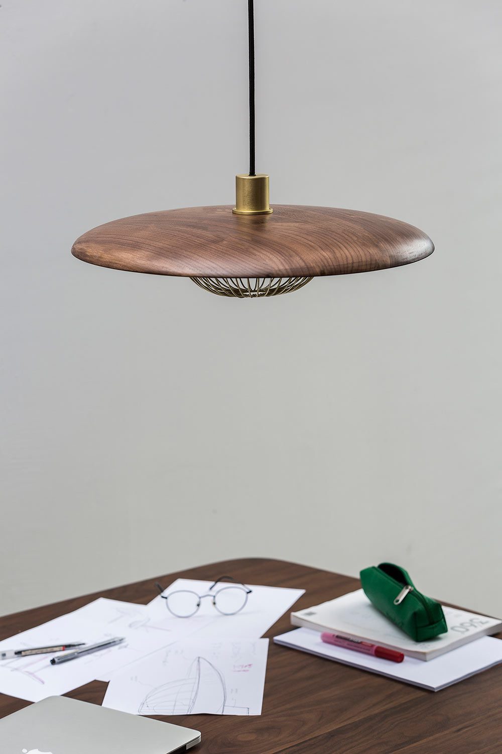 Modern Wood Pendant Light Luxury Dining Room Lamp