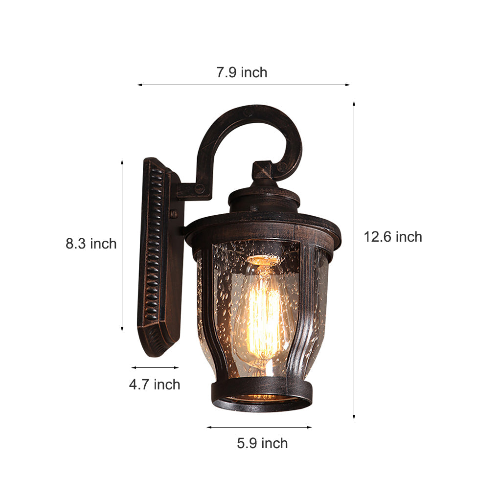Retro Creative Outdoor Waterproof Courtyard Garden Balcony Exterior Wall Sconces