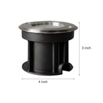 Poolside Deck Waterproof Led Chrome Recessed Well Step Lights Garden Lawn Inset Lighting