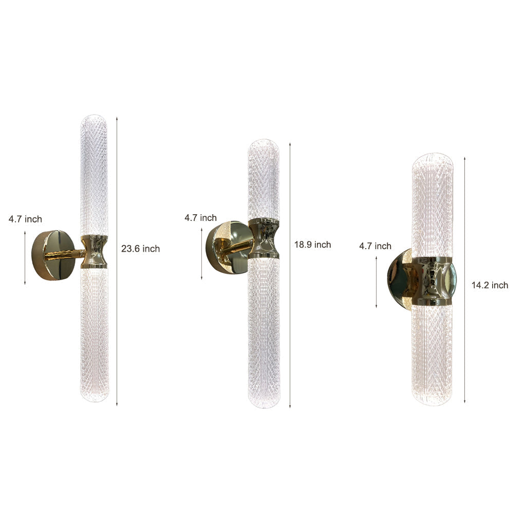 Minimalist Strip Three Step Dimming Light Led Modern Wall Sconces Lighting