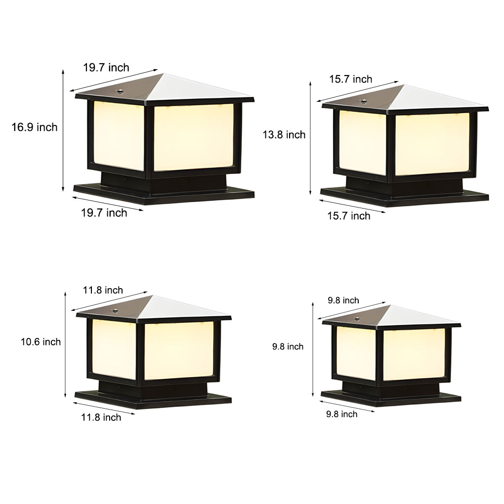 Square Led Waterproof Solar Fence Post Lights Li001994