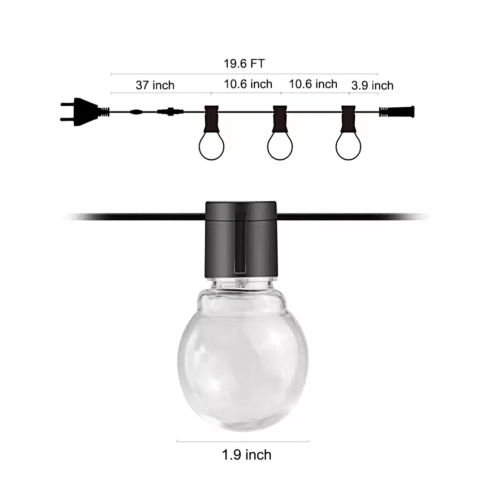 Waterproof Solar Powered Outdoor String Lights Li002051