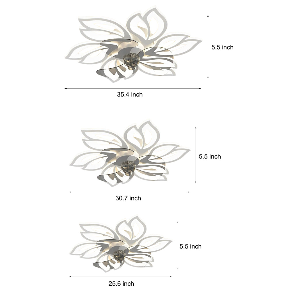 Flower Led Modern Ceiling Fan Li002102