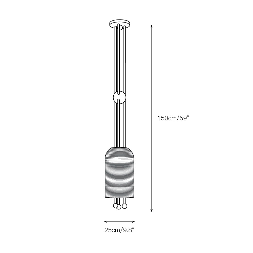 Lantern Glass Pendant Lamp New