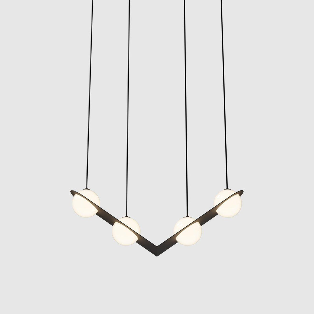 Black Glass Pendant Lamp