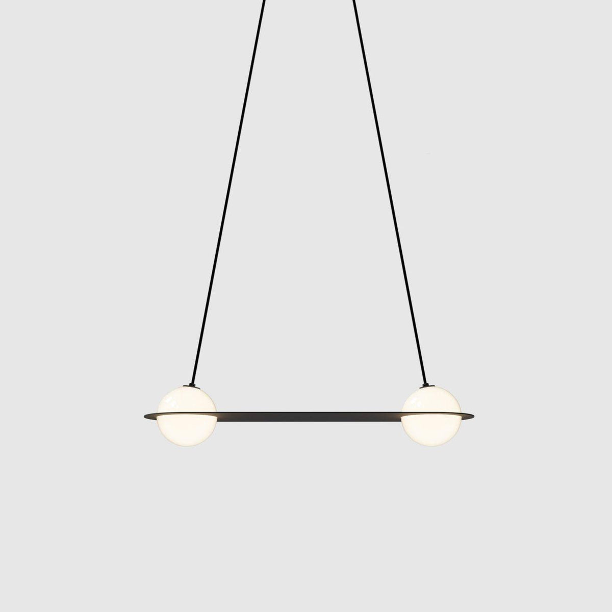 Black Glass Pendant Lamp