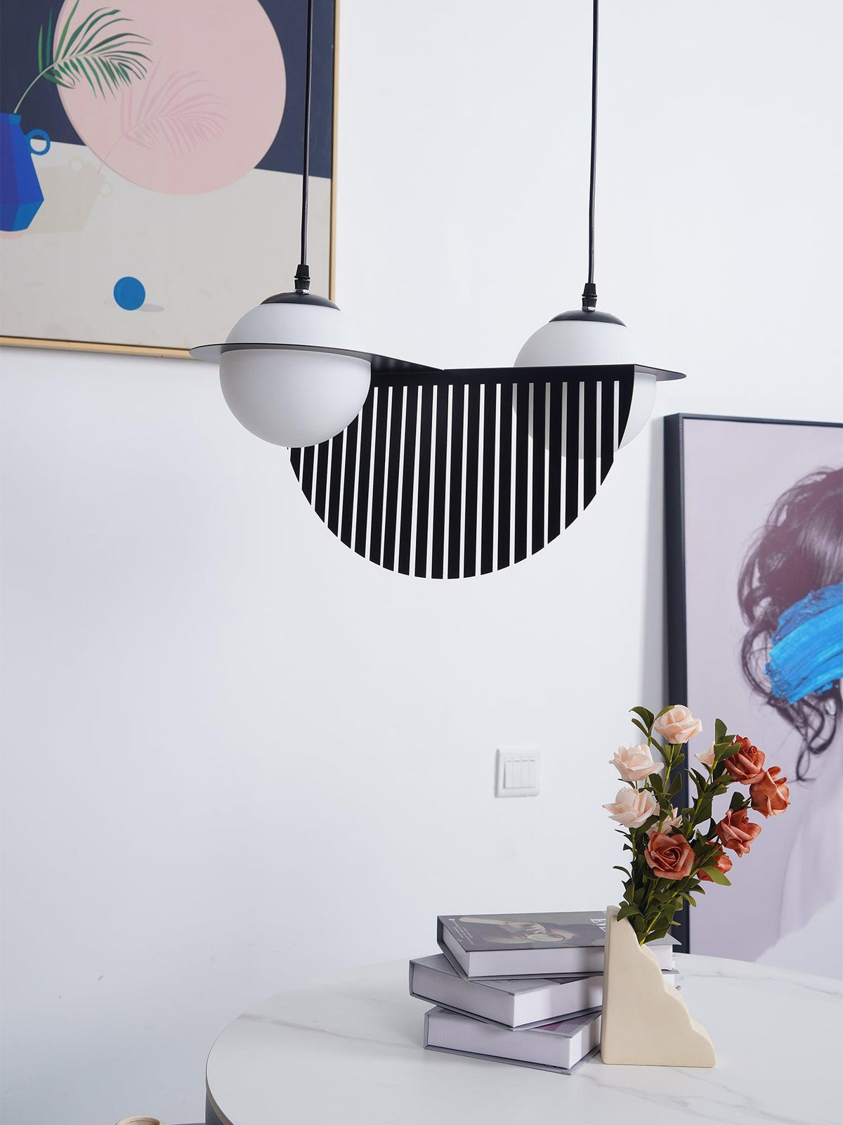Black Glass Pendant Lamp