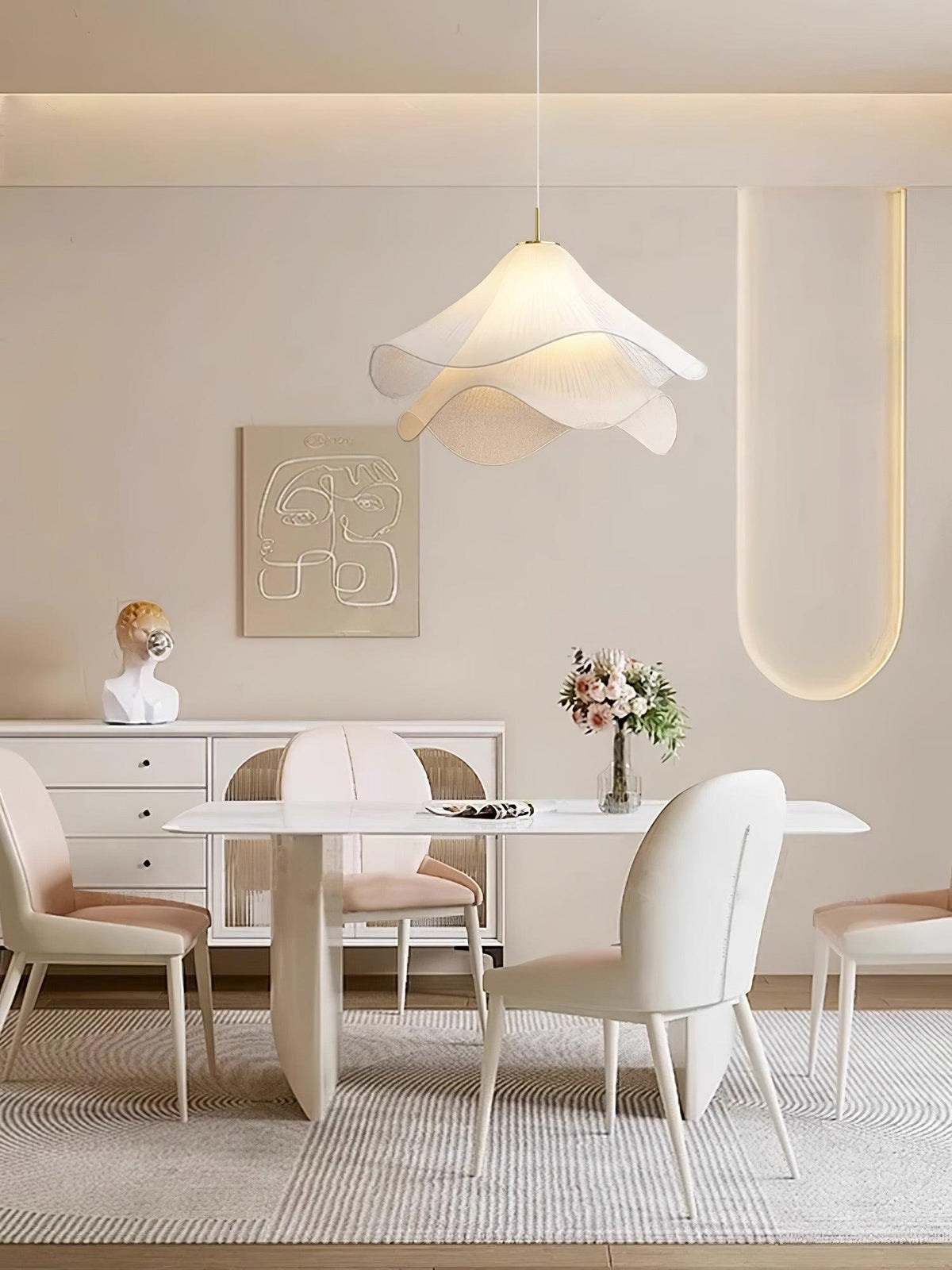 Ethereal Bloom Plug In Pendant Light