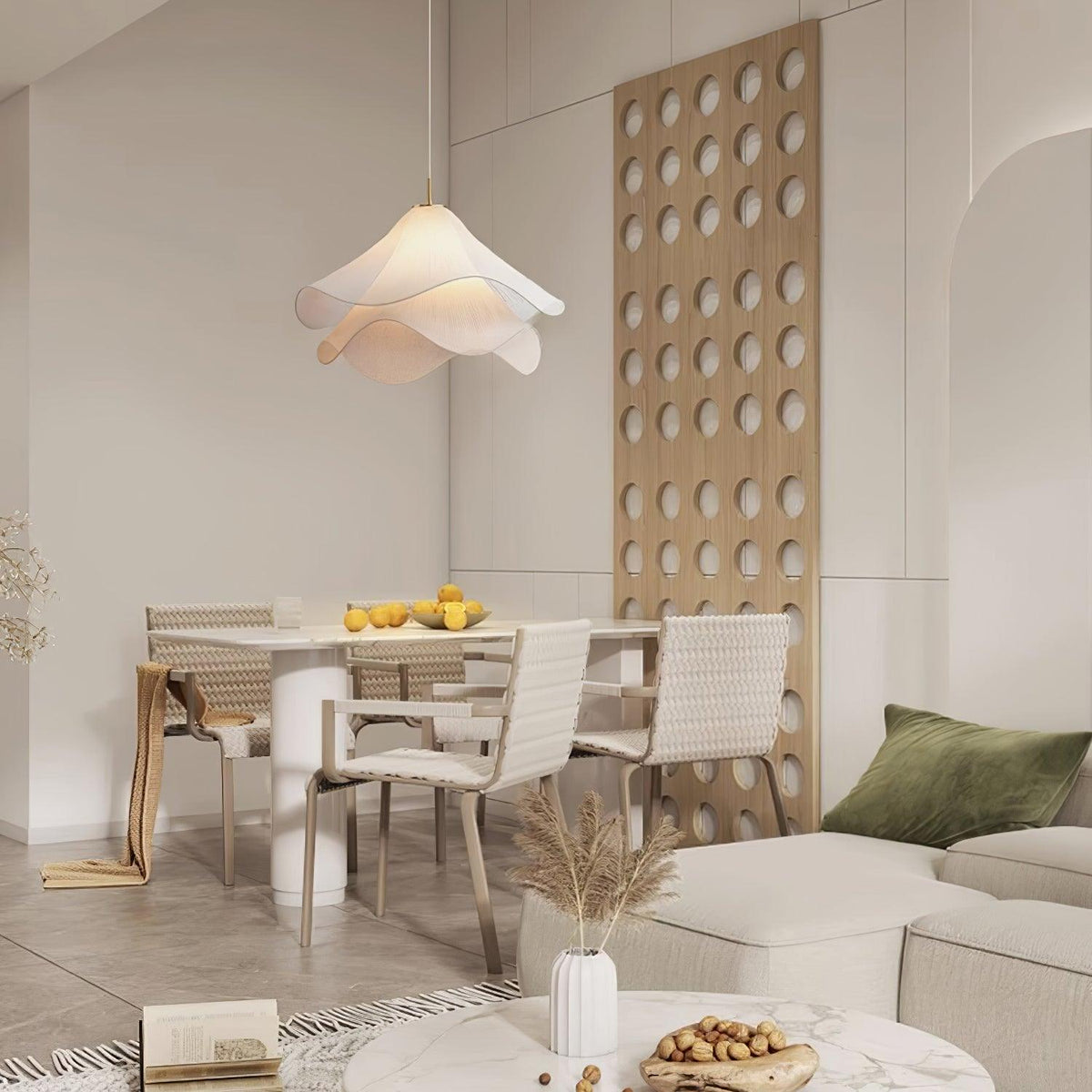 Ethereal Bloom Plug In Pendant Light