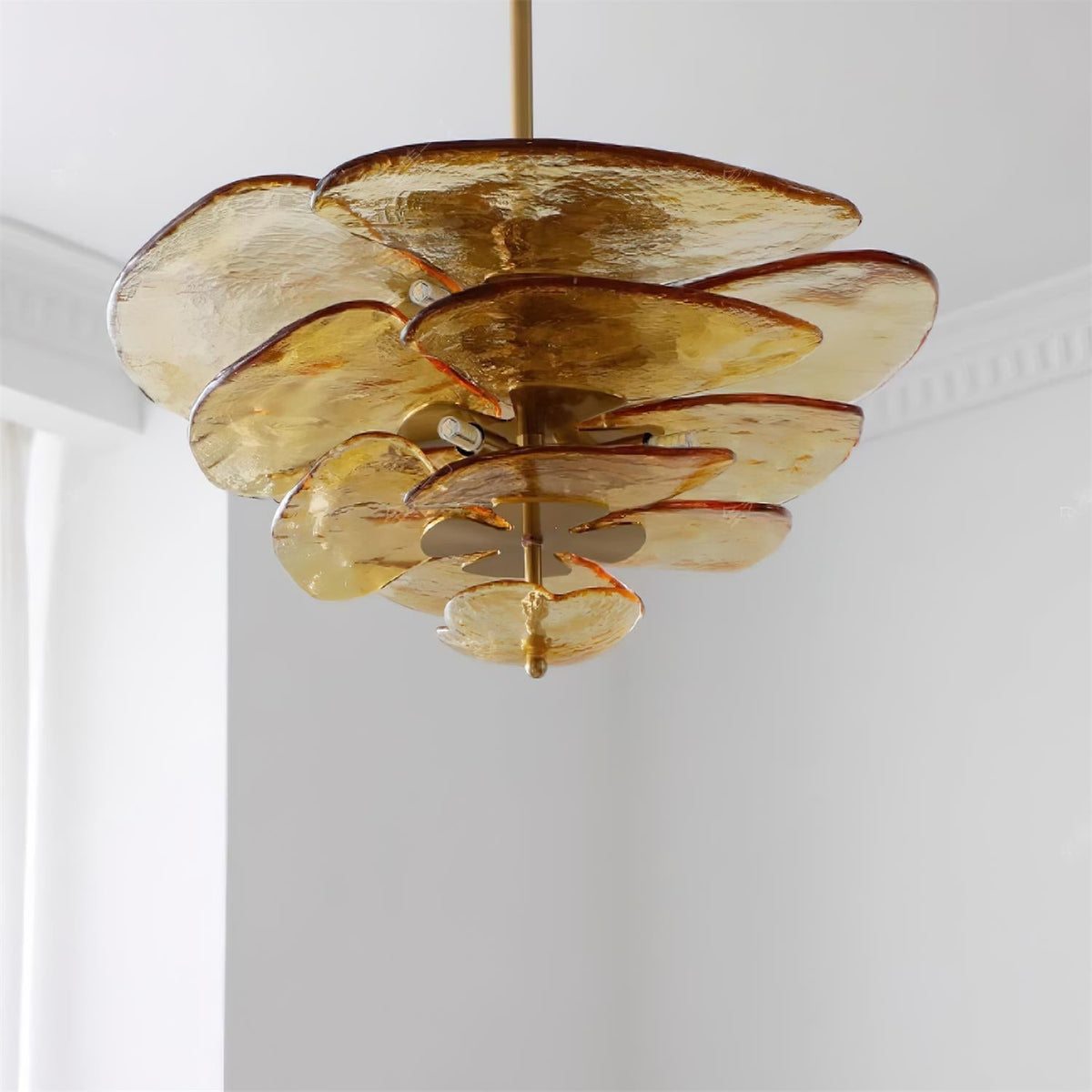 lotus-leaf-layered-glass-chandelier
