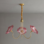 Lotus Leaf Glass Chandelier