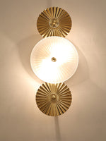 Luxury Gold Wall Sconce with Frosted Glass Shade for Bedroom Living Room