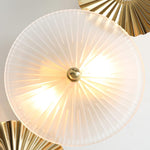 Luxury Gold Wall Sconce with Frosted Glass Shade for Bedroom Living Room