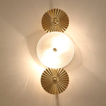 Luxury Gold Wall Sconce with Frosted Glass Shade for Bedroom Living Room