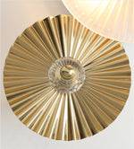 Luxury Gold Wall Sconce with Frosted Glass Shade for Bedroom Living Room