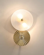 Luxury Gold Wall Sconce with Frosted Glass Shade for Bedroom Living Room